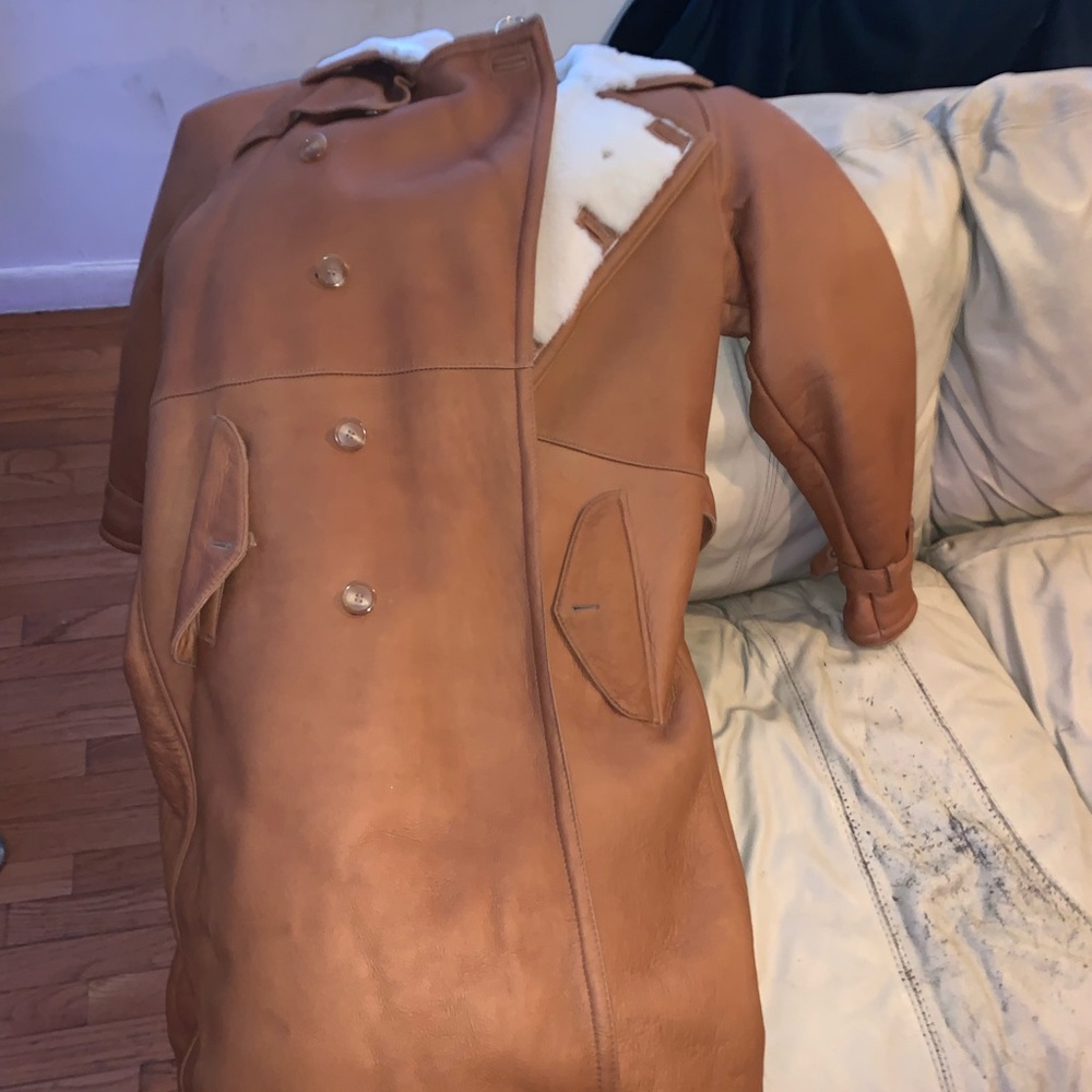 Sawyers Men’s Full Length Shearling Trench...